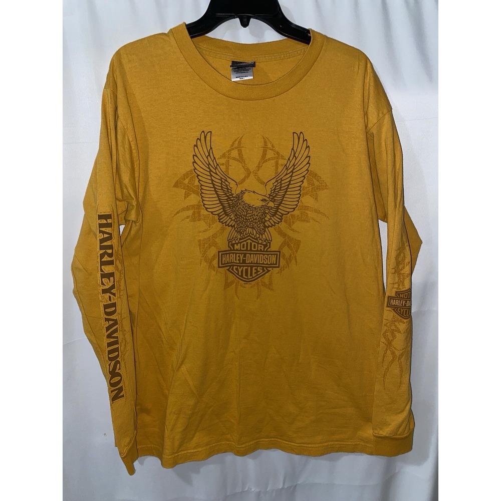 Y2K Harley Davidson Long Sleeve Shirt Mens Large Barbed‎ Wire Made USA